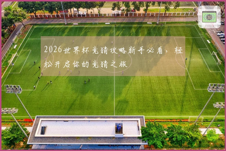 2026世界杯竞猜攻略新手必看，轻松开启你的竞猜之旅